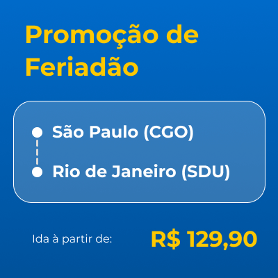 Promoção de Feriadão